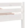 vidaXL Bed Frame without Mattress White Solid Wood 90x200 cm