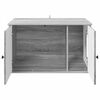 vidaXL Cat House Grey Sonoma 85 x 55 x 50 cm Engineered Wood