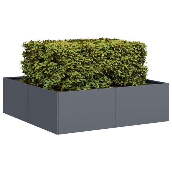 vidaXL Planter Anthracite 100x100x30 cm Steel