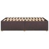 vidaXL Bed Frame without Mattress Dark Brown 120x190 cm Small Double Fabric