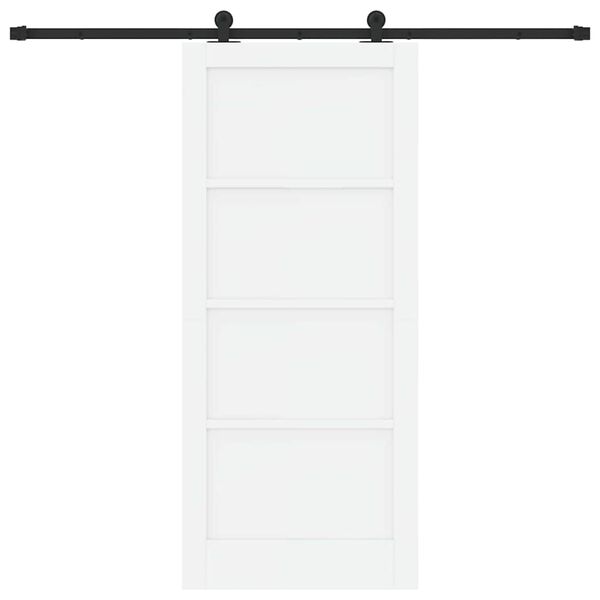 vidaXL Sliding Door ORKDAL White 86 x 198.5 cm Solid Pine Wood