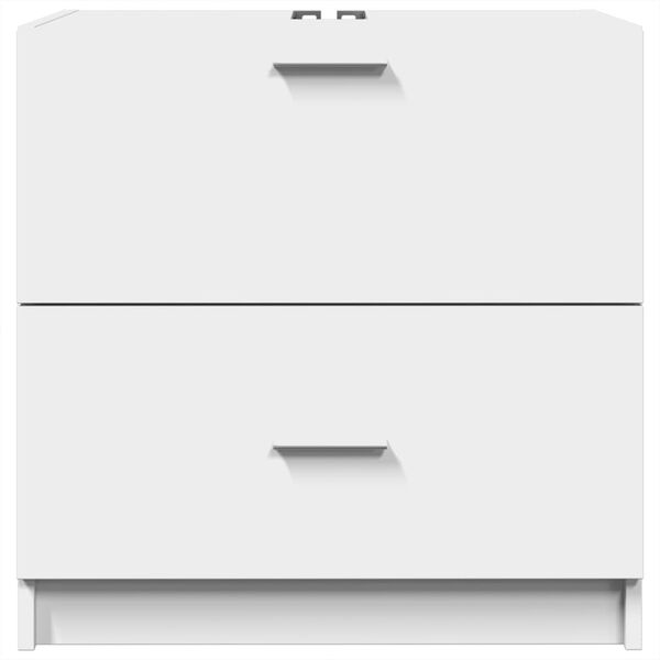 vidaXL Sink Cabinet White 59x37x59 cm Engineered Wood