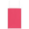 vidaXL Paper Bags 250 pcs with Handles Pink 54x15x49 cm
