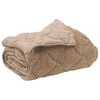 vidaXL Summer Duvet Taupe 135 x 200 cm Microfiber and Teddy fleece