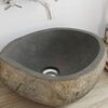 vidaXL Riverstone basin Light Grey 45 x 35 x 15 cm River Stone