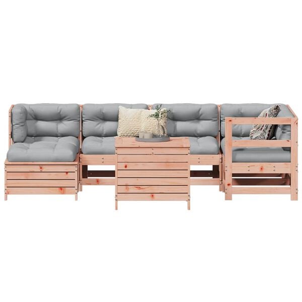 vidaXL 7 Piece Garden Sofa Set Solid Wood Douglas Fir