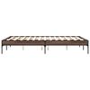 vidaXL Bed Frame without Mattress Brown Oak 140x190 cm