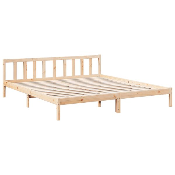 vidaXL Extra Long Bed Frame without Mattress 200x210 cm Solid Wood Pine
