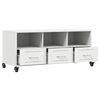 vidaXL TV Cabinet White 100.5x39x43.5 cm Steel