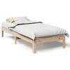 vidaXL Bed Frame without Mattress 80x200 cm Solid Wood Pine