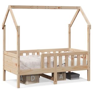 vidaXL Kids' House Bed Frame 70x140 cm Solid Wood Pine