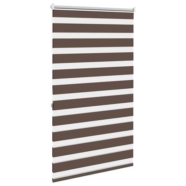 vidaXL Zebra blind 100.9x175 cm Fabric Width 96.7 cm coffee