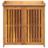 vidaXL Garden Cabinet Natural 93 x 41.5 x 98cm Solid Acacia Wood