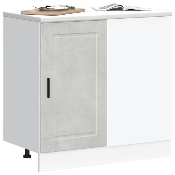 vidaXL Kitchen Base Cabinet Porto Concrete Grey Engineered Wood