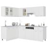 vidaXL 11 Piece Kitchen Cabinet Set Lyon White Engineered Wood