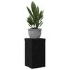vidaXL Plant Stand 2 pcs Black Oak 10 x 10 x 18 cm Engineered Wood
