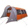 vidaXL Family Tent with Roof Grey and Orange 576 x 325 x 213 cm