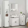 vidaXL Bathroom Furniture Set with Drawer 4 pcs High Gloss White