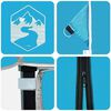 vidaXL Canopy Tent Manual Blue 194 x 194 x 251 cm Fabric