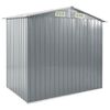 vidaXL Garden Shed with Rack Grey 205x130x183 cm Iron
