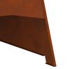 vidaXL Fire Pit Brown 50 x 50 x 95 cm Weathering Steel