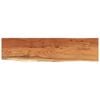 vidaXL Table Top 160x40x2.5 cm Rectangular Solid Wood Acacia Live Edge