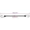 vidaXL Bungee Cords with Reflective Strips and Hooks 25 pcs 38 cm