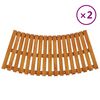vidaXL Spa Steps 2 pcs Solid Wood Acacia