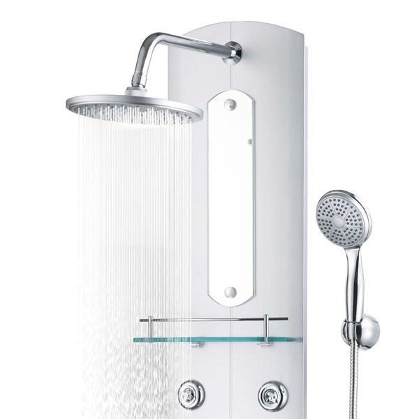 vidaXL Shower Panel Unit 25x43x120 cm Silver