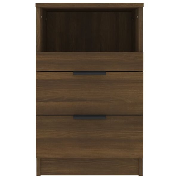 vidaXL Bedside Cabinets 2 pcs Brown Oak Engineered Wood