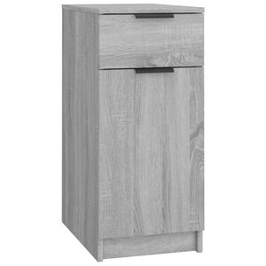 vidaXL Desk Cabinet Grey Sonoma 33.5x50x75 cm Engineered Wood