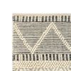 vidaXL Rug Handwoven Wool 160x230 cm White/Grey/Black/Brown