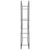 vidaXL Firewood Rack Black 80x25x150 cm Steel