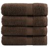 vidaXL Premium Bath Towels "SOLUND" 4 pcs Brown 100x150 cm 600 gsm