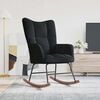 vidaXL Rocking Chair Black Velvet