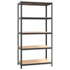 vidaXL 5-Layer Heavy-duty Shelf Grey Steel&Engineered Wood