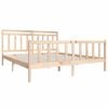 vidaXL Bed Frame without Mattress Super King Solid Wood