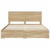 vidaXL Bed Frame with Drawer Sonoma Oak 180 x 200 cm Engineered Wood