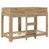 vidaXL Bunk Bed for Kids Artisan Oak 80 x 160 cm Engineered Wood
