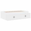 vidaXL Storage Bed Frame with Storage White 80 cm Engineered Wood