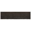 vidaXL Table Top Dark Brown 160x40x(2-6) cm Treated Solid Wood Oak