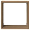 vidaXL Wall Cube Shelves 2 pcs Artisan Oak 30x15x30 cm Engineered Wood