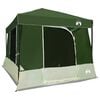 vidaXL Camping Tent Set Folding 2 pcs Green Taffeta and Fabric