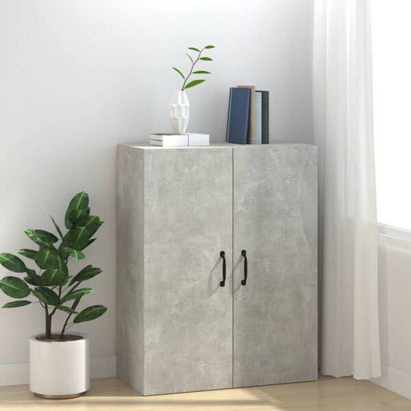 vidaXL Hanging Cabinet Concrete Grey 69,5x34x90 cm Engineered Wood