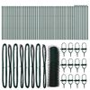 vidaXL Hexagonal Fence Ground Fix 100 x 0.6 m PVC-Coated Steel Green