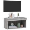 vidaXL TV Cabinet with LED Lights Grey Sonoma 60x30x30 cm