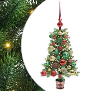vidaXL Christmas Tree with 150 LEDs with Stand Green 65 cm PE