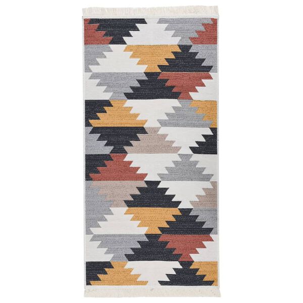 vidaXL Rug Multicolour 100x200 cm Cotton