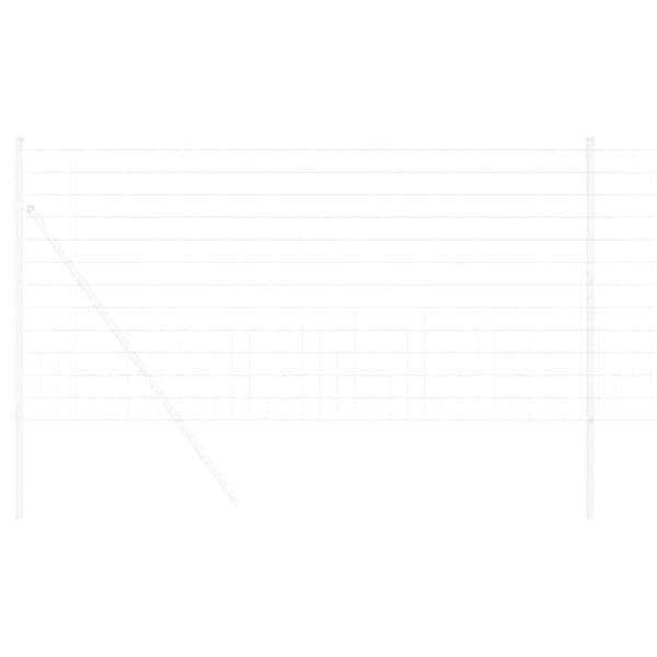 vidaXL Euro Fence Silver 1 x 10 m Hot dip galvanized iron