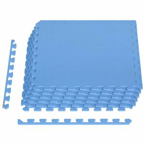 vidaXL Floor Mats 6 pcs 2.16 ㎡ EVA Foam Blue